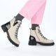 14. Women's insulated beige worker boots Rieker Z9152-60