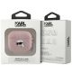 3. Karl Lagerfeld Monogram Karl Head case for AirPods 3 - pink