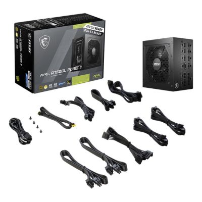 14. MSI MAG A750GL 750W PCIE5 II 80+ Gold ATX 3.1 Power Supply