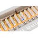 6. Digitus Patch Panel 19'' 24x RJ45, LSA level, cat.6, shielded, 1U, gray, cable guide