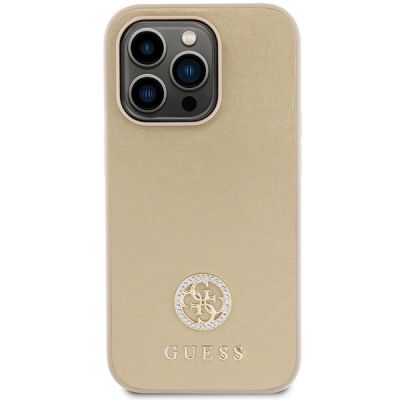3. Guess GUHCP15XPS4DGPD iPhone 15 Pro Max 6.7" gold/gold hardcase Strass Metal Logo