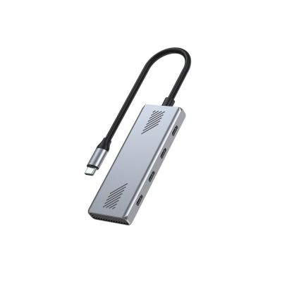 3. GEMBIRD 4-PORT USB-C 3.2 (GEN 2) TYPE-C HUB GRAY