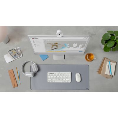 20. Logitech 920-012204 Keyboard Mouse Included Universal RF Wireless + Bluetooth QWERTZ German White