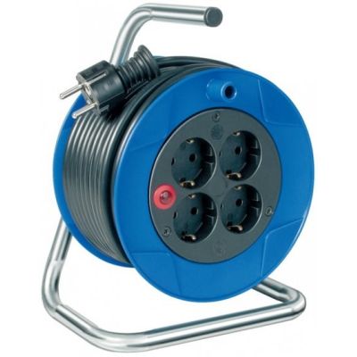 Brennenstuhl 1079180004 15 m power strip 4 x network sockets Outdoor Black, Blue