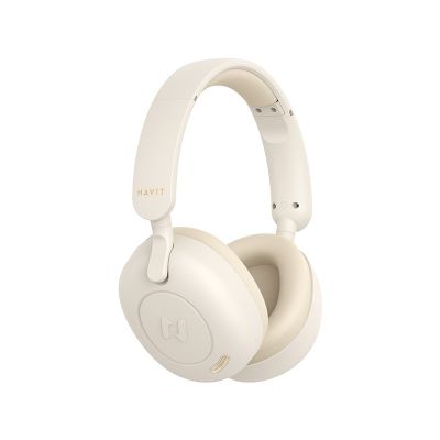 4. Havit H655BT wireless bluetooth headphones beige