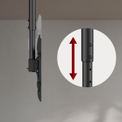 11. Maclean TV ceiling mount, max. load 60kg, 43-86", max. VESA 600x400, MC-112 B