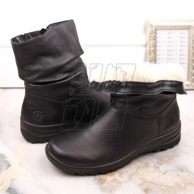 7. Waterproof leather boots insulated with wool Rieker TEX W RKR617