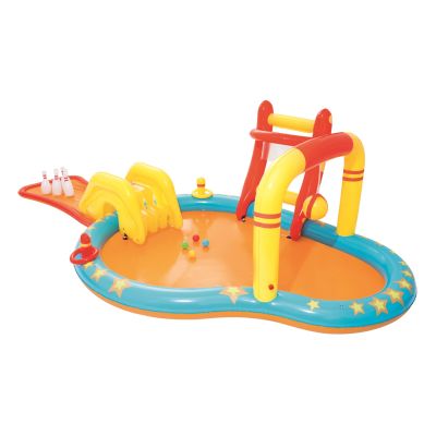 4. Bestway 53068 Inflatable Playground 435x213x117cm