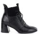 7. Women's insulated high-heeled ankle boots, black, Vinceza 58670