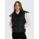 Women's down vest with natural filling 4F 4FWAW25TVJAF223-083S