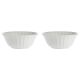 Set of 2 Ducale Salad Bowls - White, 23 cm