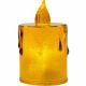 14. DECORATIVE CANDLE 8 CM AMBER WARM WHITE 1 LED