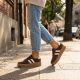 11. Women's brown leather and suede platform shoes Filippo DP6776