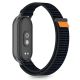 2. Tech-Protect Nylon Pro Strap for Xiaomi Smart Band 8/9/10/NFC - Black and Orange