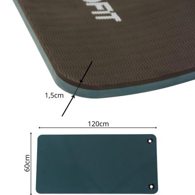 5. CLUB FITNESS MAT WITH HOLES 120x60x2CM ENERO FIT