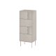 Chest of drawers 4S TRESSE 50x40x125 cashmere matt
