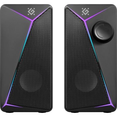 6. DEFENDER J5 2.0 PC Speakers, 6 W, LED, USB, Black, 65965