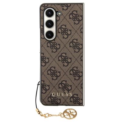 8. Guess GUHCZFD5GF4GBR F946 Z Fold5 brown/brown hardcase 4G Charms Collection