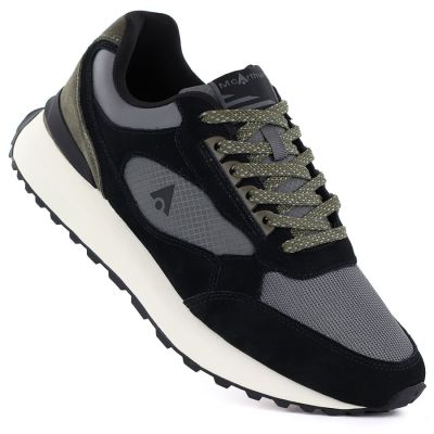 Men's black leather sports shoes Mcrthur MA254