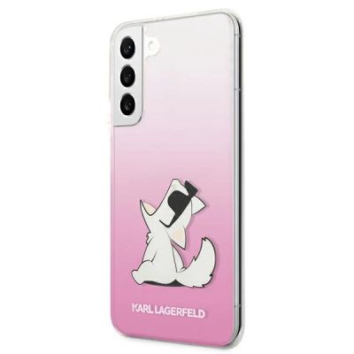 2. Karl Lagerfeld Choupette Eat Case for Samsung Galaxy S22+ - Pink