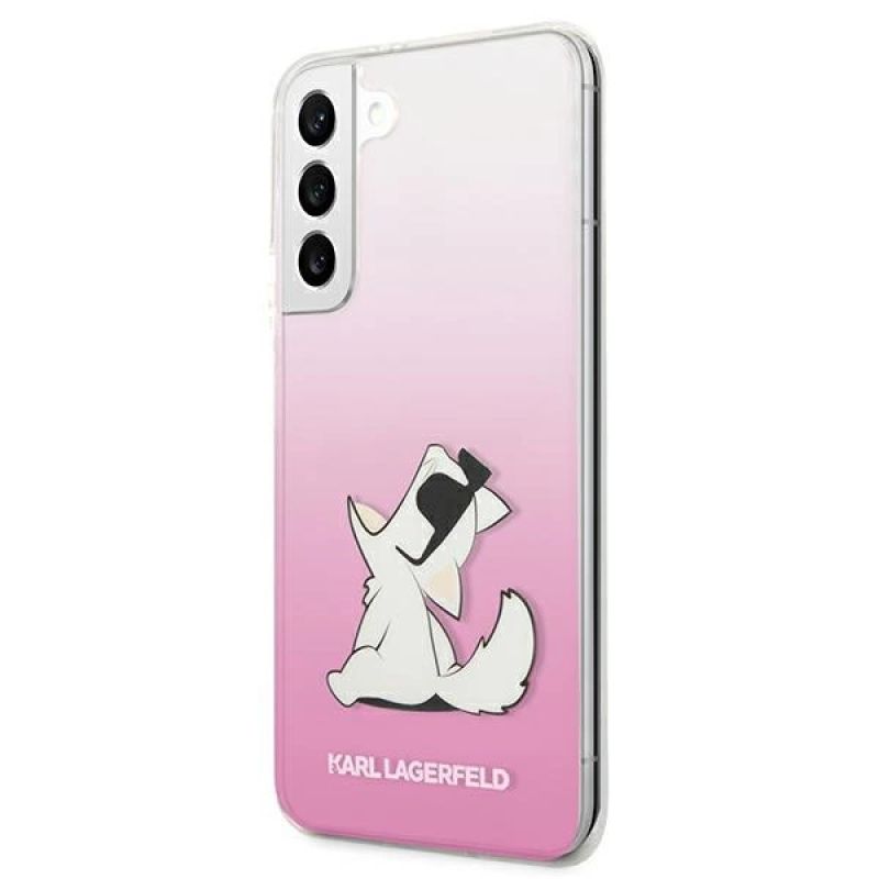 2. Karl Lagerfeld Choupette Eat Case for Samsung Galaxy S22+ - Pink