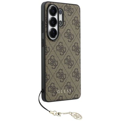 3. Guess 4G Classic Logo Charm MagSafe Case for Samsung Galaxy S26 Ultra - Brown