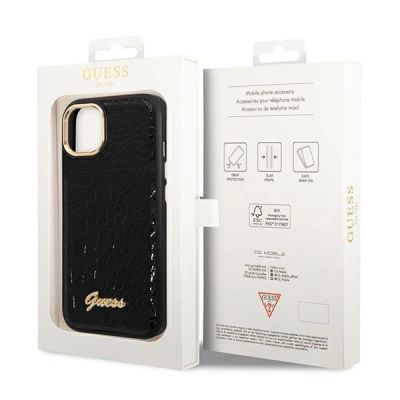 8. Guess GUHCP14MHGCRHK iPhone 14 Plus 6.7 "black / black hardcase Croco Collection