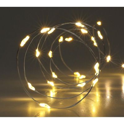 15. BATTERY-OPERATED WIRE LAMPS GARLAND 80 LED WARM WHITE