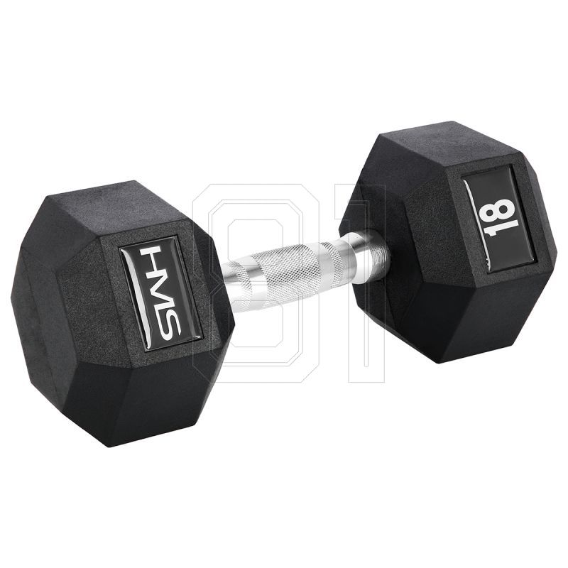 21. HMS HEX PRO 18 kg dumbbell