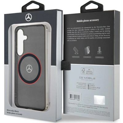 8. Mercedes Double Layer W Red MagSafe case for Samsung Galaxy S24 - black