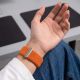 5. Tech-Protect NylonLoop Strap for Apple Watch 44 / 45 / 46 / 49 mm – Orange