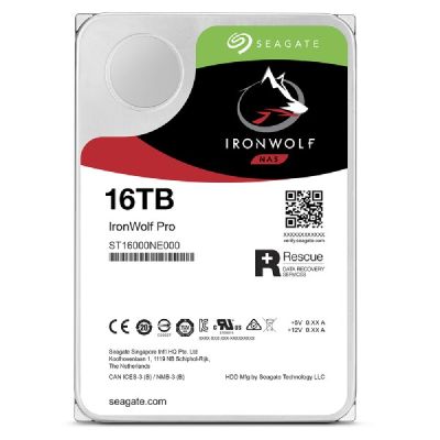 4. Seagate IronWolf Pro HDD (16 TB; 256 MB; 3.5"; SATA)