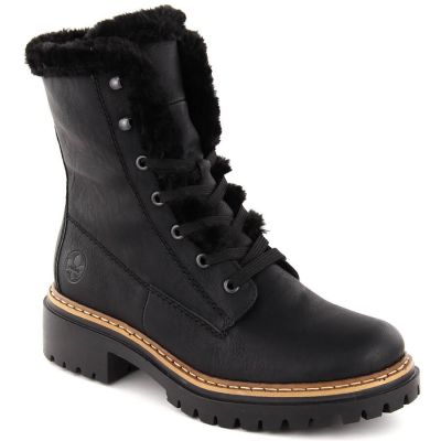 4. Rieker W 72625-00 RKR714 Fur Boots