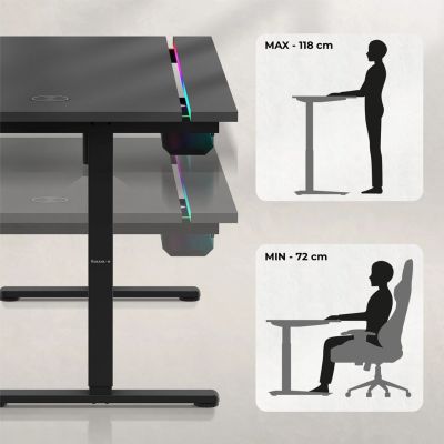 7. Huzaro Hero 8.7 RGB Gaming Desk