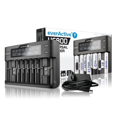 7. EVERACTIVE CHARGER FOR LI-ION AND NI-MH CYLINDRICAL BATTERIES UC800