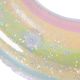 4. SWIMMING RING 90CM RAINBOW GLITTER GREEN 35644
