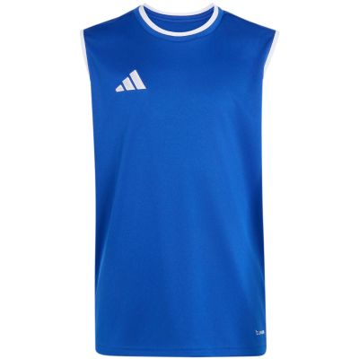 adidas Entrada 26 Sleeveless Jersey Kids' Shirt, Blue, KB3938