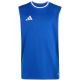 adidas Entrada 26 Sleeveless Jersey Kids' Shirt, Blue, KB3938