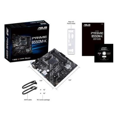 11. ASUS PRIME B550M-K AMD B550 Socket AM4 micro ATX