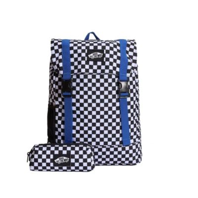 Vans Utility Backpack Checkerboard + Checkered Pencil Case - VN000PSFY281