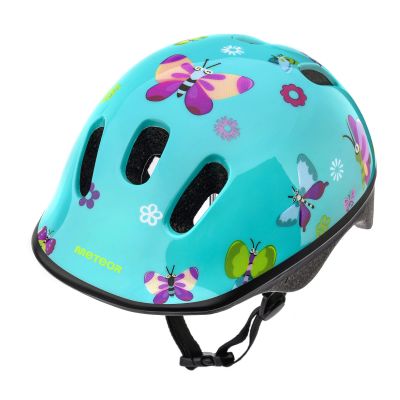 48. METEOR KS06 butterflies children's bike helmet