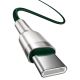 2. Baseus Cafule Series Metal Data USB-C / USB-C PD QC SCP 100W 5A 2 m cable - green