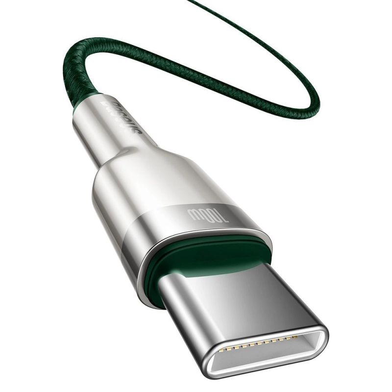 2. Baseus Cafule Series Metal Data USB-C / USB-C PD QC SCP 100W 5A 2 m cable - green