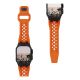 UAG Monarch - FKM strap for Apple Watch series 4-6 & SE 1-3, 44mm / series 7-9, 45mm / series 10-11, 46mm / Ultra 1-3, 49mm (orange / black titanium)