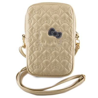 2. Hello Kitty Quilted Bows Strap bag - gold