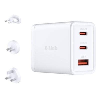 D-Link DCP-651 Charger for Mobile Devices, Universal, White, AC, Fast Charging, Internal