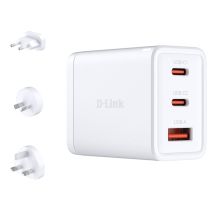 D-Link DCP-651 Charger for Mobile Devices, Universal, White, AC, Fast Charging, Internal