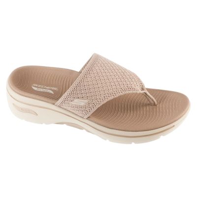 Skechers Go Walk Arch Fit 2.0 Sandals – Carrie 140861-TPE Beige, Size 36