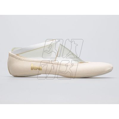 Gymnastic ballet shoes IWA 302 cream