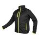 MIX&MATCH SOFTSHELL JACKET BLACK AND YELLOW SIZE L